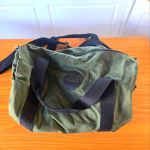 Duluth pack zippered round duffel in olive drab